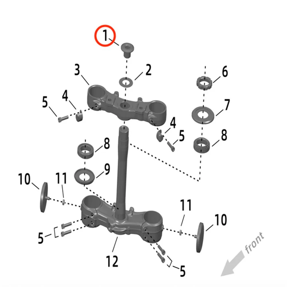 Surron Ultra Bee X/R/HP - Steering Head Nut (MPC: 51123-YQ5A-0000) - Image 3