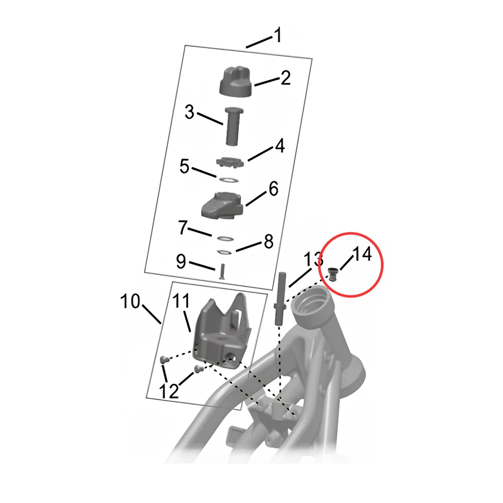 Surron Hyper Bee - Double-end Stud Dust cover (MPC:32416-Y026A-0000) (Packed in 5s)