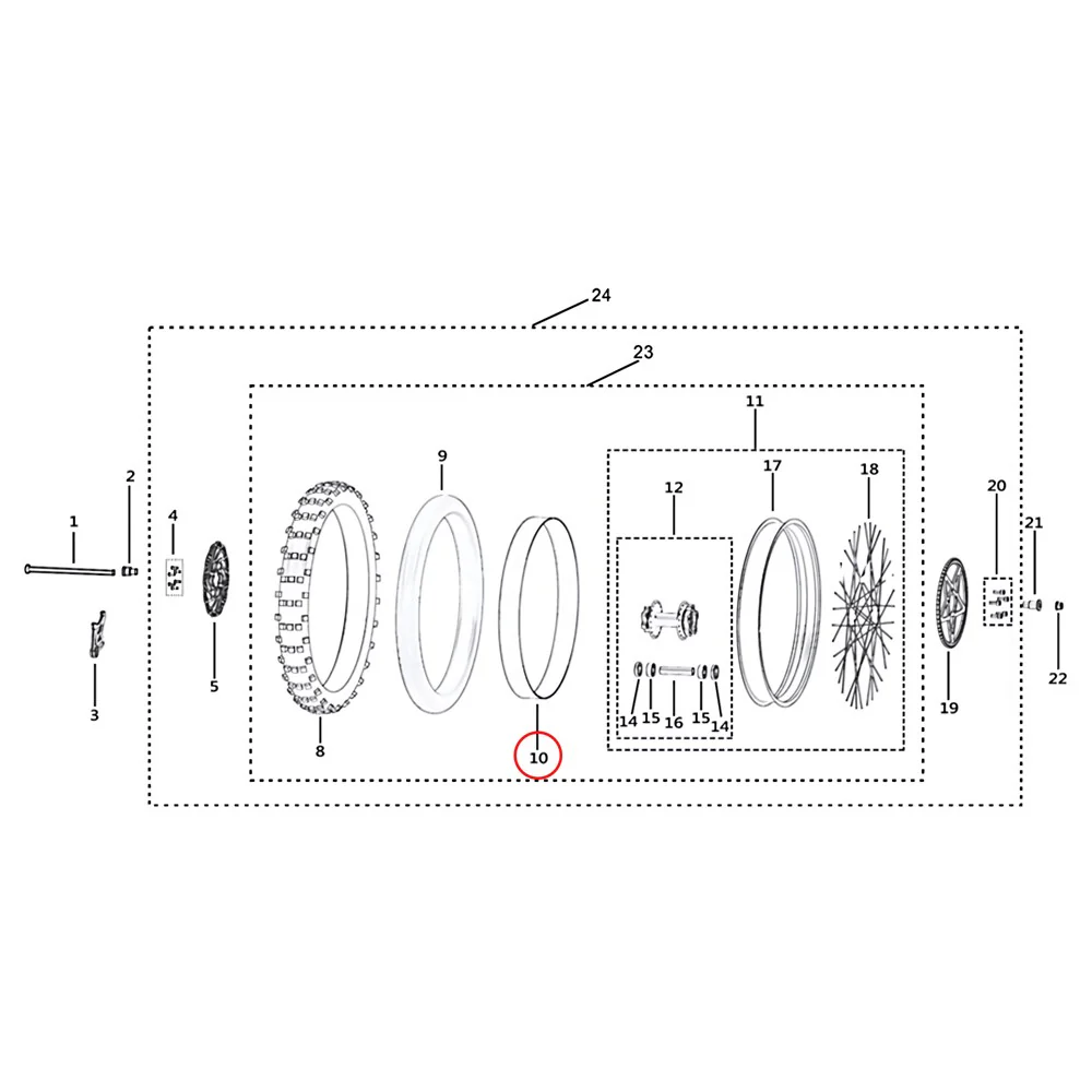 Surron Light Bee X - 17/18in Rim Band 20 (MPC:51266-YQ1A-0000)