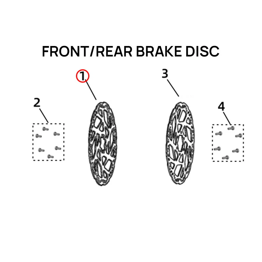 Surron Light Bee X/L1E - Front Brake Disc (New Pattern) (MPC:52171-YQ2A-0100) - Image 2
