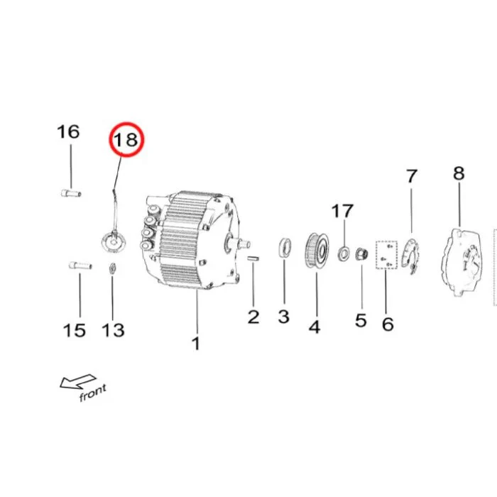 Surron Light Bee X/L1E - Hall Sensor (MPC:21152-YQ2A-0000) - Image 3