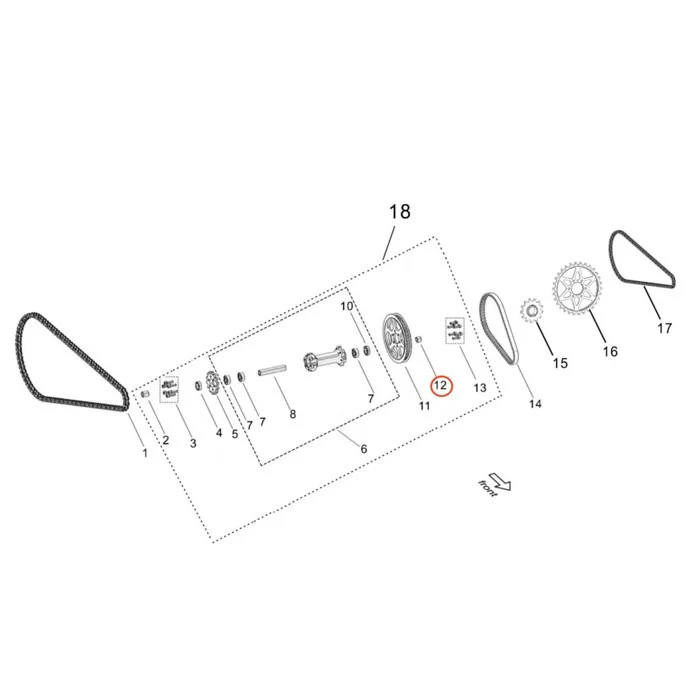 Surron Light Bee X/L1E - Left Jackshaft Bushing (MPC: 61233-YQ2A-0001) - Image 3