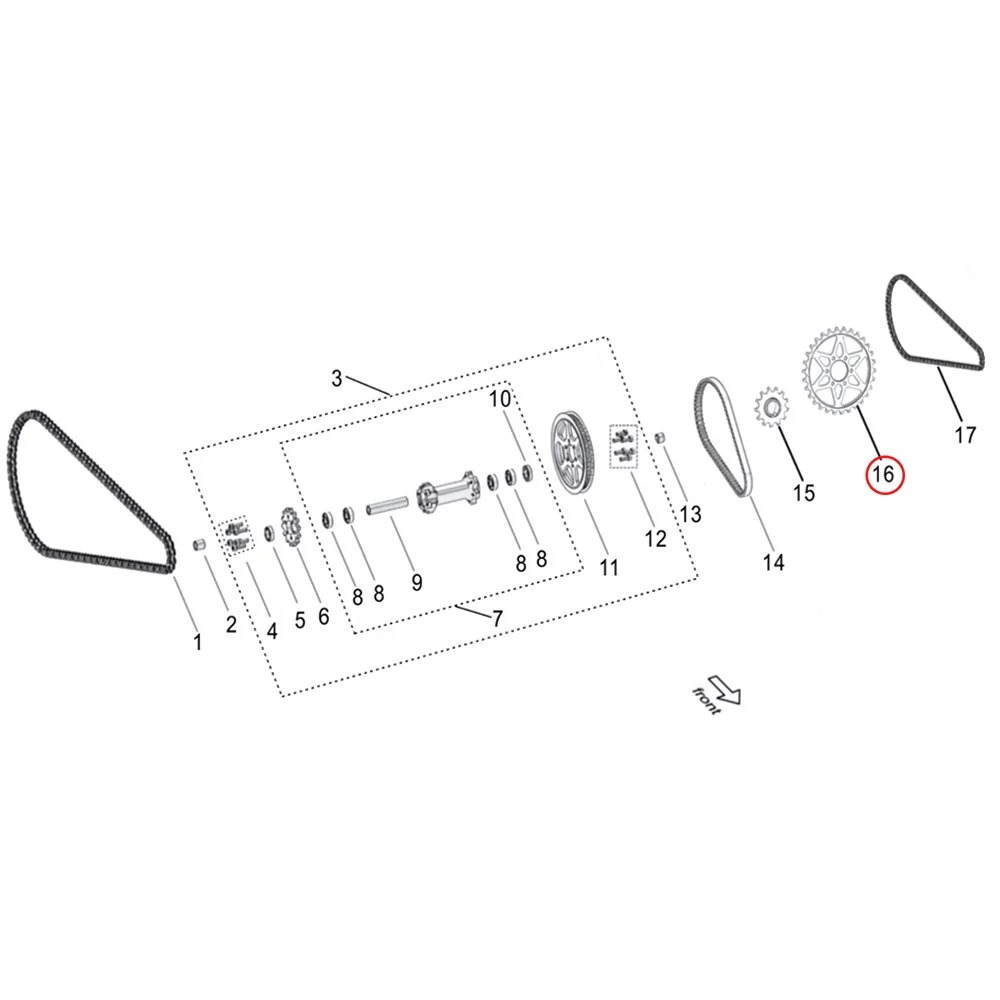 Surron Light Bee X/L1E - Primary Chain Drive Rear Sprocket (30T) (MPC:13212-YQ2A-0000) - Image 2