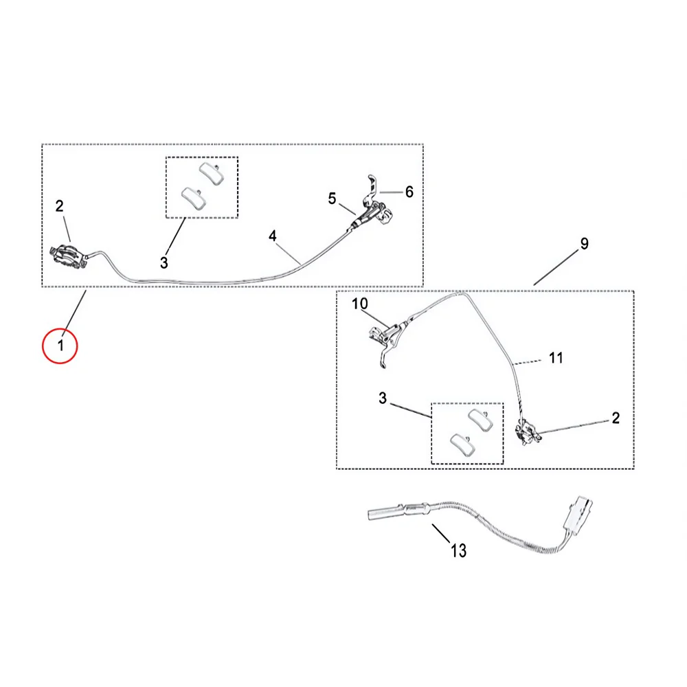 Surron Light Bee X - Rear Hydraulic Disc Brake System (MPC: 52200-Y028A-0100) - Image 2