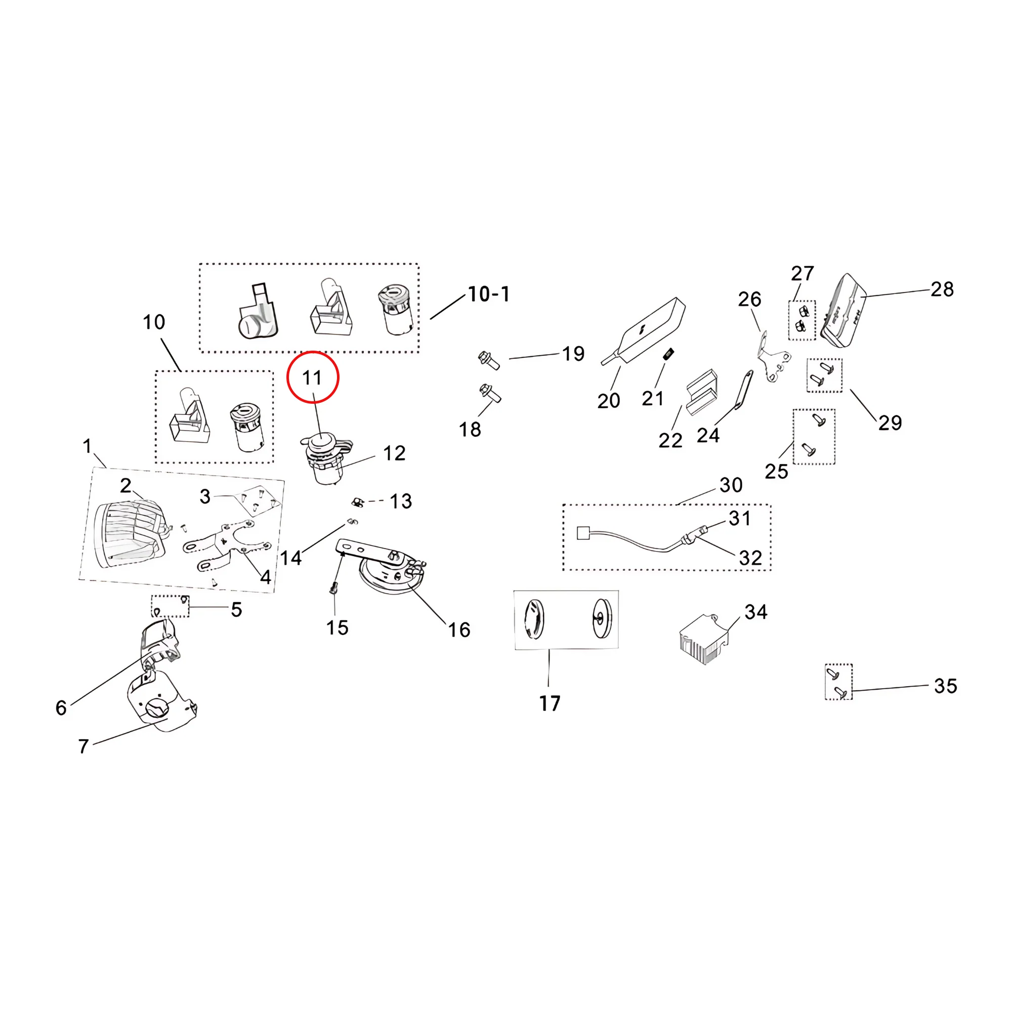 Surron Light Bee X - USB Assy. (MPC:24600-YQ2A-Z1)